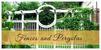 beautiful fences and pergolas